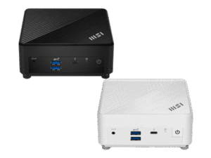 MSI Business DT Cubi 5 12M-406BEU, i5-1235U, Iris XE, M.2 NVME, 2,5" SATA, 4xUSB, Thunderbolt 4, HDMI, DP, 2xRJ45, Black