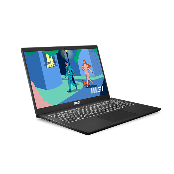 MSI Business NB Modern 15 B7M-455, 15.6" FHD, Ryzen 5 7430U, 16GB, 512GB M.2, INT, NOOS, Fekete - Image 2