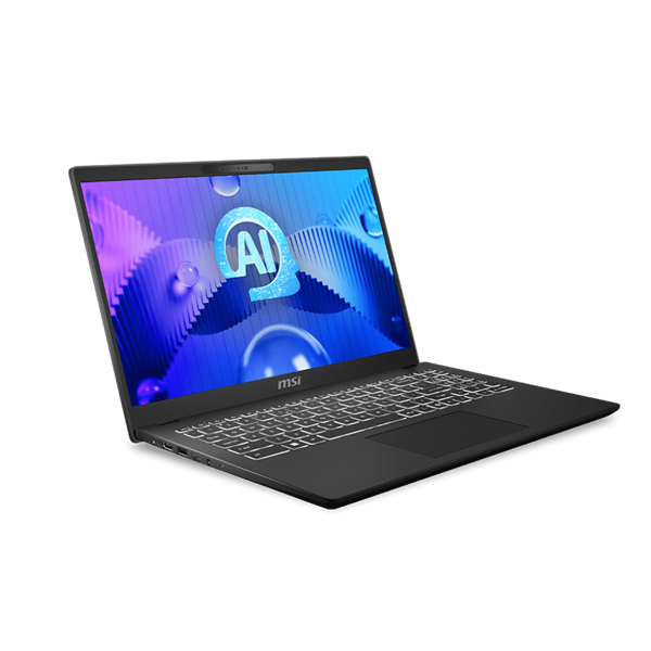 MSI Business NB Modern 15 H AI C1MG-074, 15.6" FHD, Intel Ultra 7 155H, 16GB, 512GB M.2, INT, NoOS, Fekete - Image 2