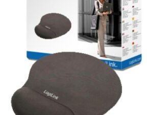 LogiLink ID0027 fekete csuklótámaszos egérpad