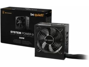 Be Quiet!  500W System Power 9 CM 12 cm tápegység