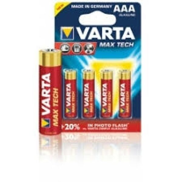 AAA elem LR03 VARTA Longlife Max Power 4db-os csomag