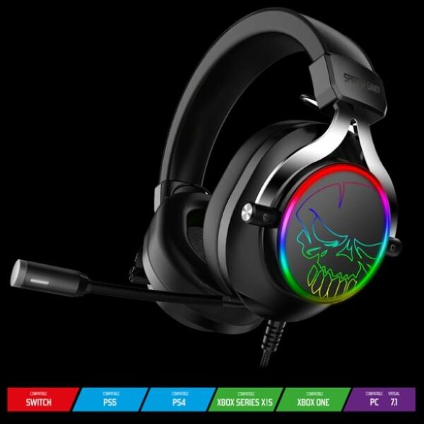 Spirit of Gamer MIC-XH600 7.1 fekete RGB  Headset