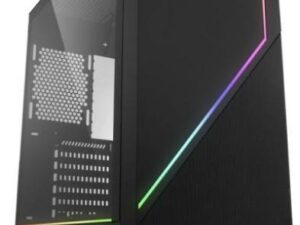 Sharkoon RGB Flow fekete ablakos ház