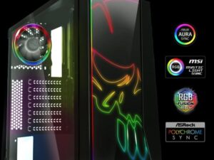 Spirit of Gamer GHOST ONE fekete RGB táp nélküli ház