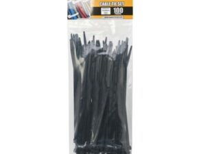 Handy vezetékkötegelő 100 db 200x3,6mm fekete