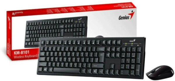 Genius KM-8101 wireless fekete USB billentyűzet + egér
