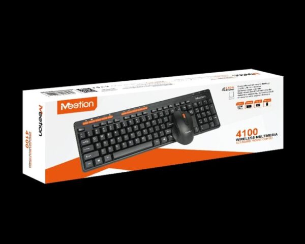 Meetion MT-4100 USB fekete wireless billentyűzet+egér HU