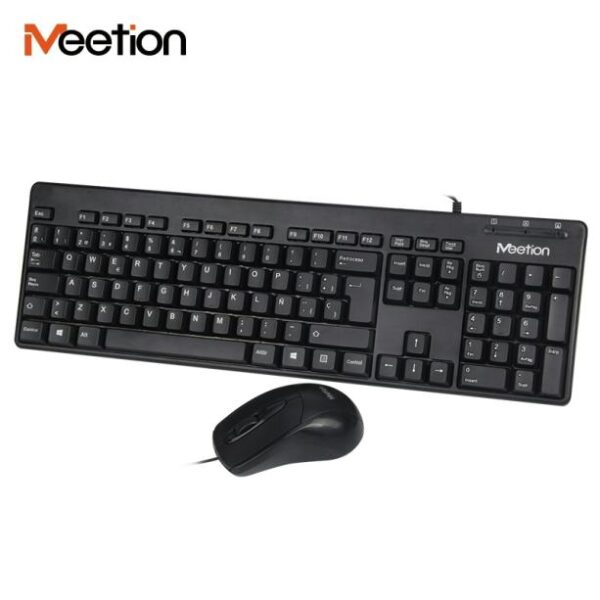 Meetion MT-C100 USB fekete billentyűzet+egér