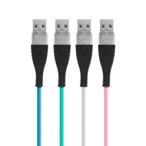 Delight Lightning USB kábel Apple termékekhez színes szilikon 2m
