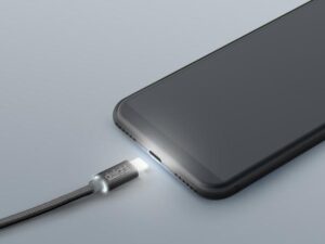 Delight világító Lightning USB kábel Apple termékekhez 1m fekete
