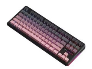 AULA F87 PRO Vezeték Nélküli Mechanikus Gamer Billentyűzet - Fekete-Bordó