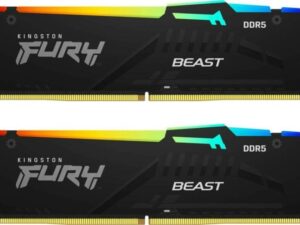 64GB/6000 DDR5 KINGSTON Beast RGB KF560C36BBEAK2-64 Black KIT2