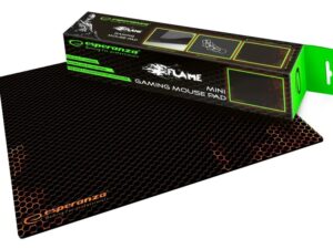 Esperanza Flame Mini Gamer fekete-narancs Egérpad
