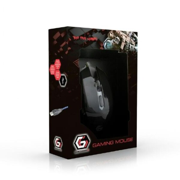 Gembird MUSG-001-G fekete gamer USB egér Zöld
