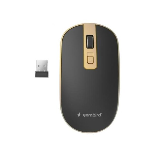 Gembird MUSW-4B-06-BG  fekete wireless USB egér