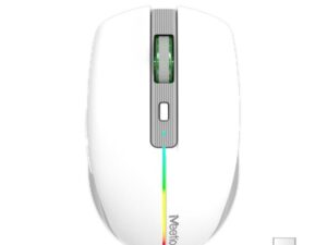 Meetion BTM002 fehér RGB wireless egér