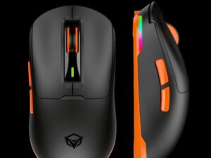 Meetion GW24 fekete RGB wireless egér