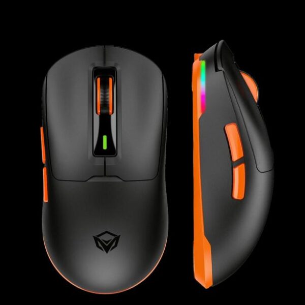 Meetion GW24 fekete RGB wireless egér