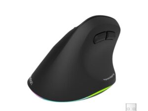 Meetion MT-BTM010L fekete balkezes ergonómikus wireless RGB egér