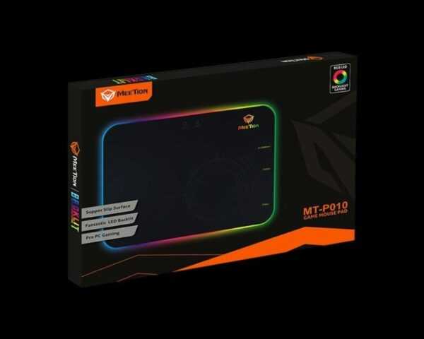 Meetion MT-P010 fekete RGB Gamer egérpad