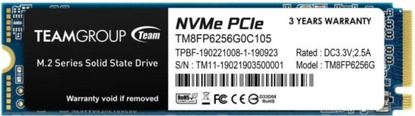 256 GB Team Group MP33 M.2 SSD TM8FP6256G0C101