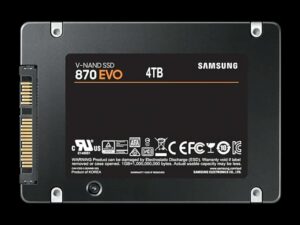 4TB Samsung 870 Evo SATA3 2,5" 3D NAND Basic SSD MZ-77E4T0B/EU