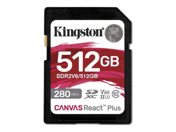 KINGSTON 512GB Canvas React Plus SDXC