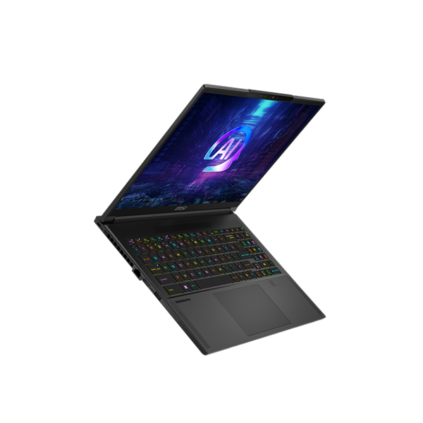MSI Gaming NB Stealth A16 AI+ A3XVFG-258 16" QHD+ OLED, Ryzen AI 9 HX 370, 32GB, 1TB, RTX 4060, Win11H, Fekete - US KEY - Image 4