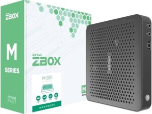 ZOTAC PC ZBOX, Intel N-series N100 3.4GHz, HDMI, Displayport, LAN, WIFI, BT, M.2 SSD hely, 4xUSB