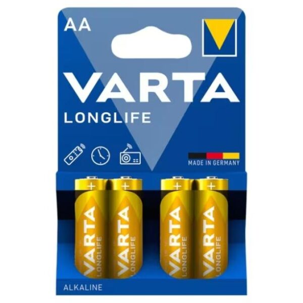 AA elem LR6 VARTA Longlife 4db-os csomag
