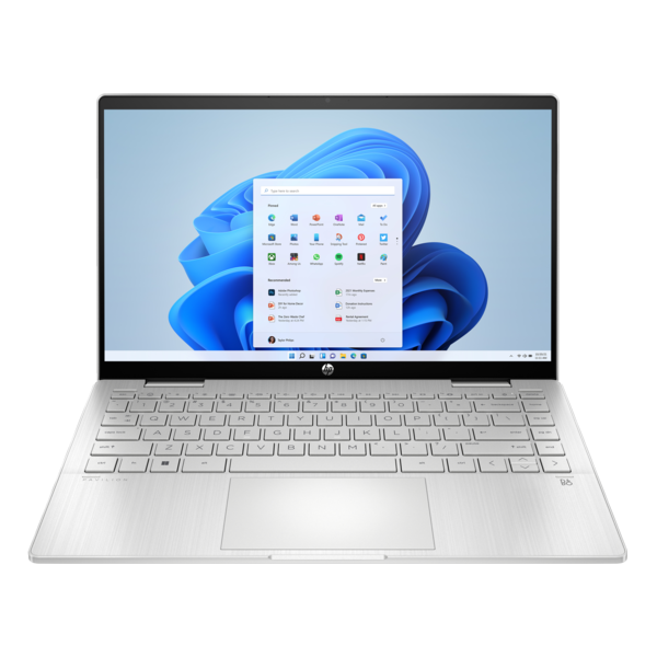 HP Pavilion x360 14-ek2001nh 14" FHD IPS 300cd Touch, Core 5-120U 1.4GHz, 16GB, 512GB SSD, Win 11, ezüst