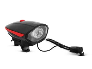 Delight LED-es kerékpár lámpa elektromos kürttel
