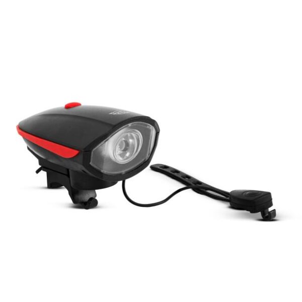 Delight LED-es kerékpár lámpa elektromos kürttel
