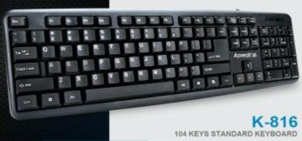 Apedra K-816 USB fekete HUN USB billentyűzet