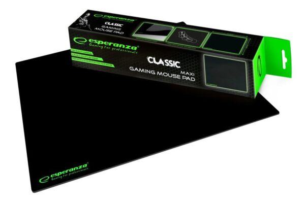 Esperanza Classic Maxi Gamer fekete-zöld Egérpad