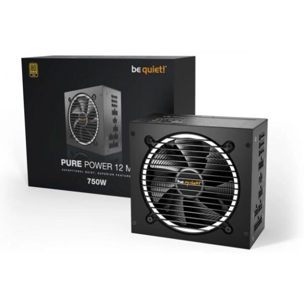Be Quiet!  750W Pure Power 12 M 12 cm Moduláris tápegység