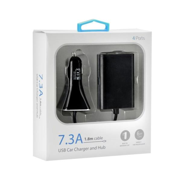 BlueStar 4xUSB Autós töltő (7,3A)