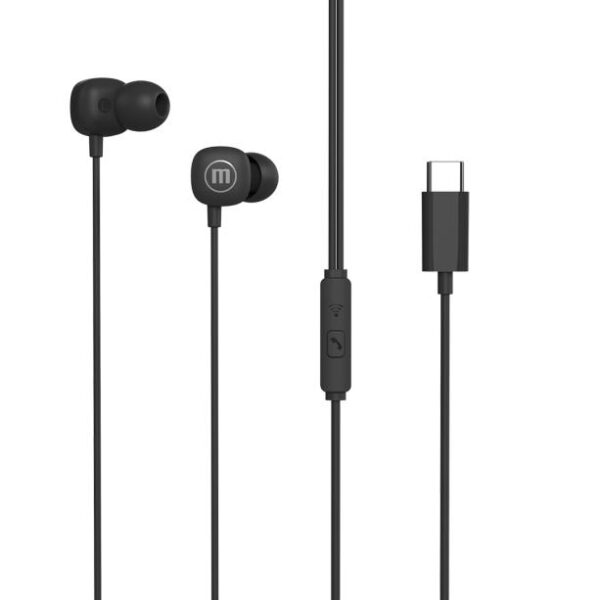 Maxell square+ headset - Type-c - 120 cm - fekete