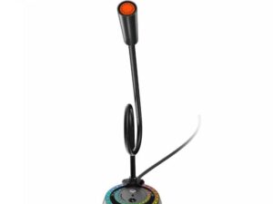 Meetion MC14 fekete RGB Gamer és konferencia asztali mikrofon