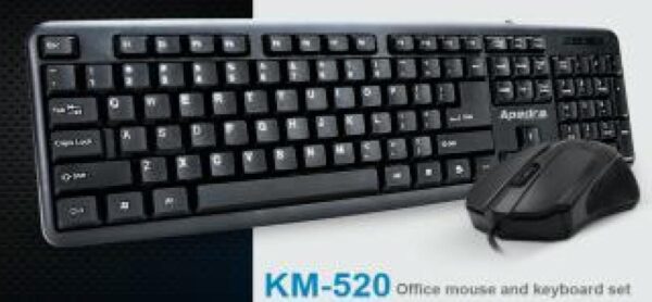 Apedra KM-520 USB fekete HUN USB billentyűzet+egér
