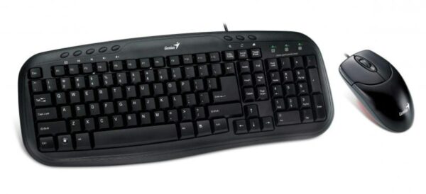 Genius KM-200 vezetékes fekete USB billentyűzet + egér