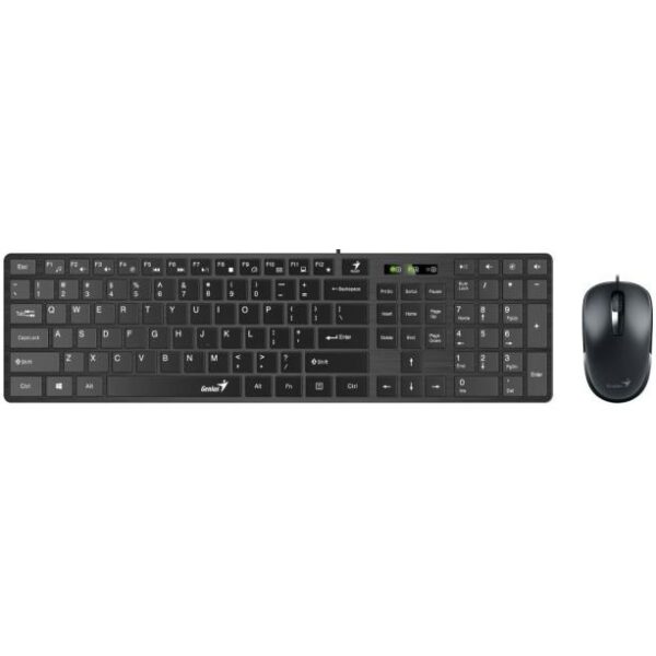 Genius SlimStar C126 vezetékes fekete USB billentyűzet + egér