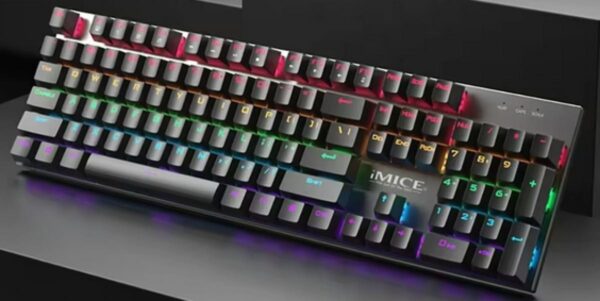IMICE GK-600 fekete RGB billentyűzet