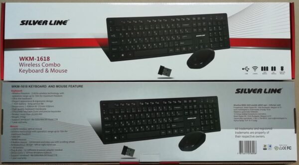 Silverline WKM1618 multimédiás USB billentyűzet + egér