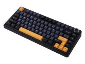 AULA F75 Vezeték Nélküli Mechanikus Gamer Billentyűzet - Fekete-Sárga