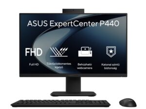ASUS COM AIO ExpertCenter P440VAT-BPD0620 23,8" FHD Touch, i5-13420H, 16GB, 512GB M.2, INT, NOOS, Fekete