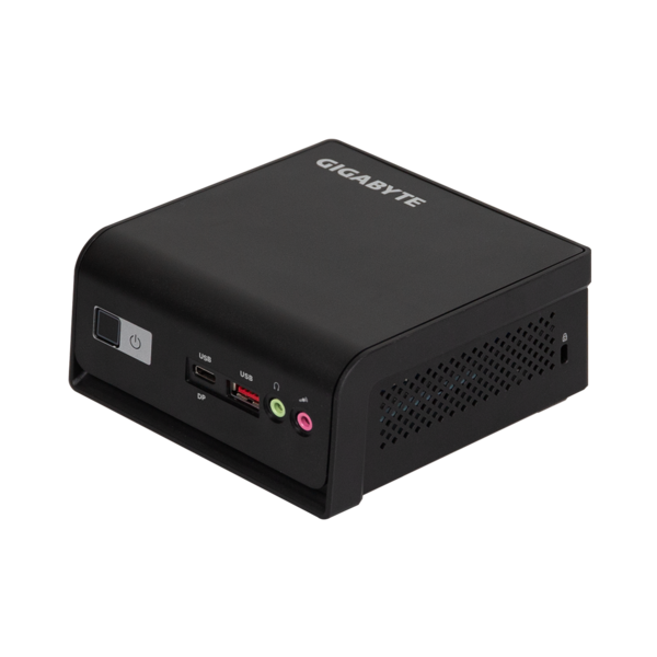 GIGABYTE PC BRIX, Intel N-series N250 3.8GHz, HDMI, 2xDisplayport, LAN, WIFI, BT, 2.5" HDD hely, 3xUSB