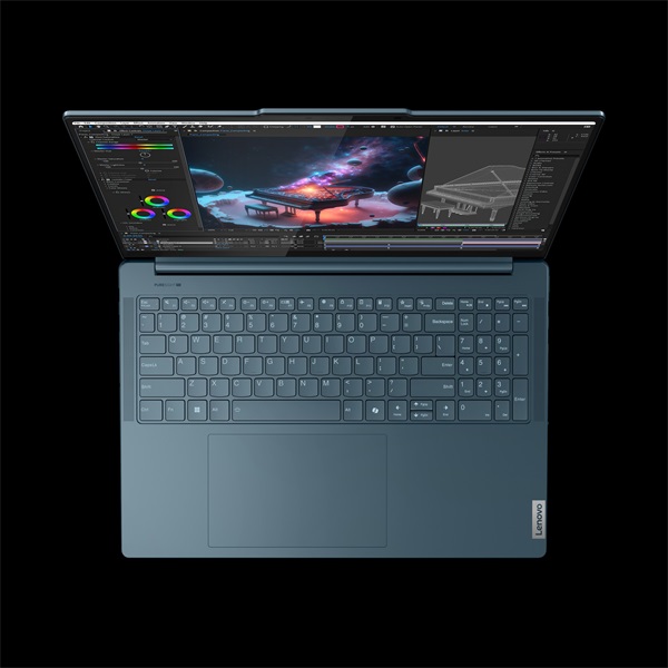 LENOVO Yoga Pro 9 16IAH10, 16.0" 3.2K Touch, Intel Core U9 285H, 32GB, 1TB SSD, nV RTX5060 8GB, Win11 Home, Tidal Teal - Image 9