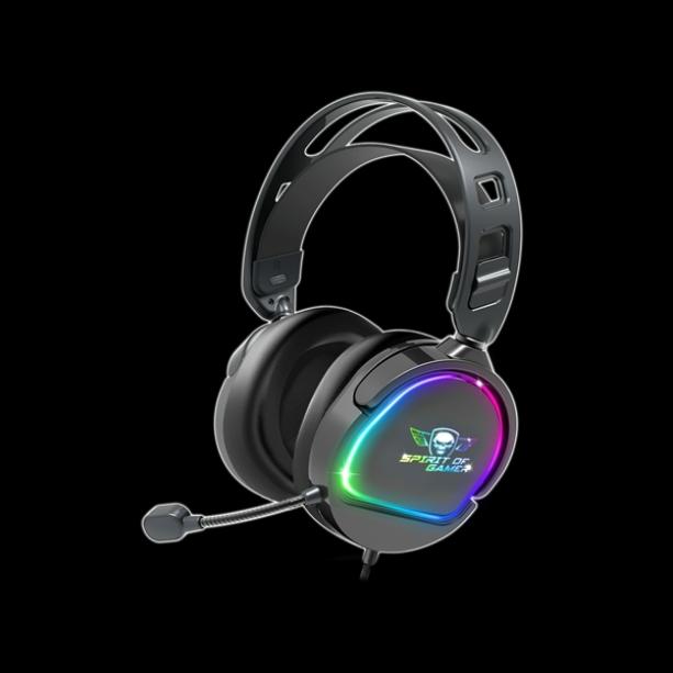 Spirit of Gamer PRO-H6 RGB MultiPlatform fekete Headset